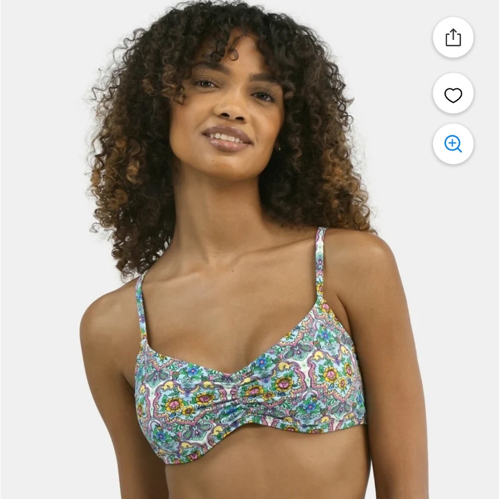 Jessica Simpson Floral Patterned Bralette Bikini Top (M - Multicolor) *NWTs*